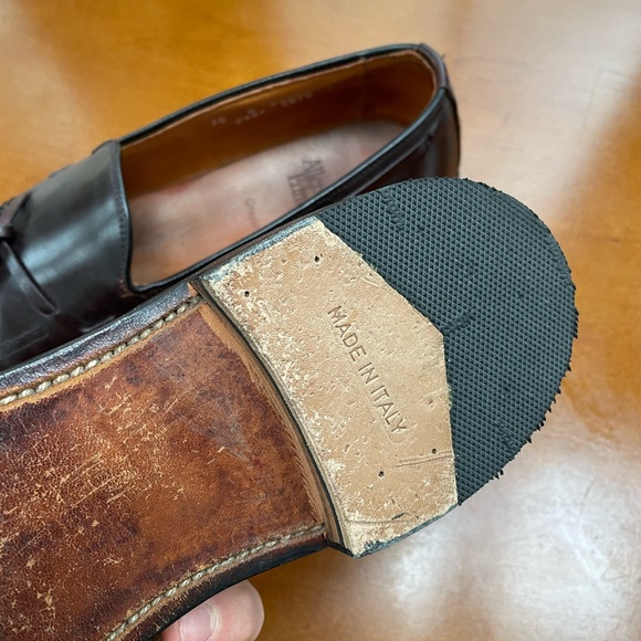 Allen Edmonds Burgundy Shell Cordovan loafers size 10B - Picture 4 of 6